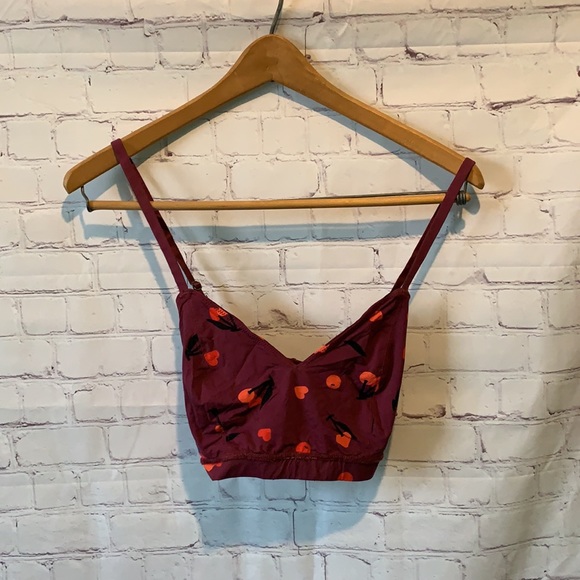 NWT Anthropologie Chiara Perano Rosy Cross back Bralette L - Picture 2 of 5